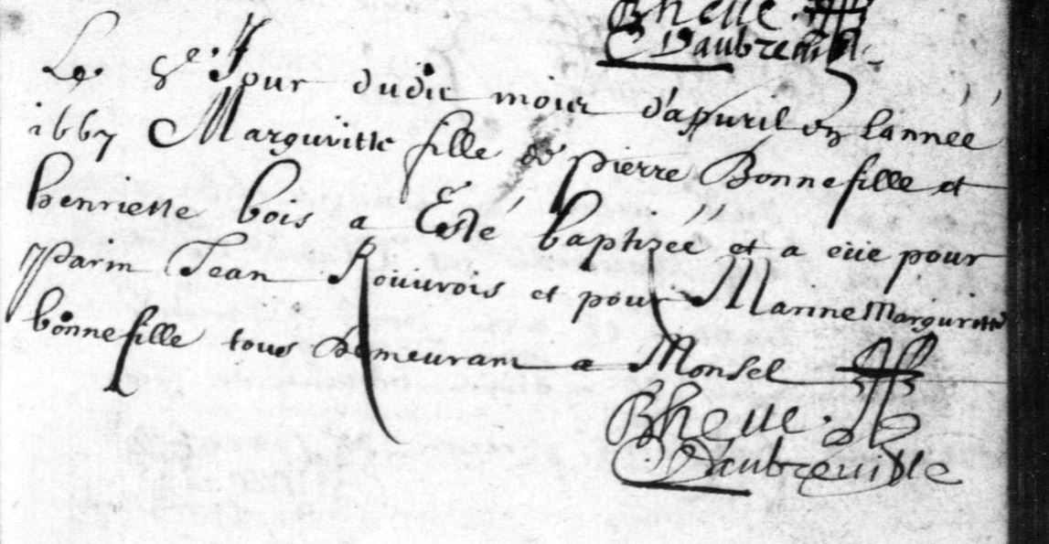 Bapteme Marguerite Bonnefille.JPG